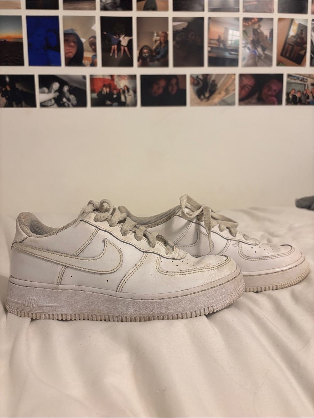Nike White Low-Top Leather Sneakers
